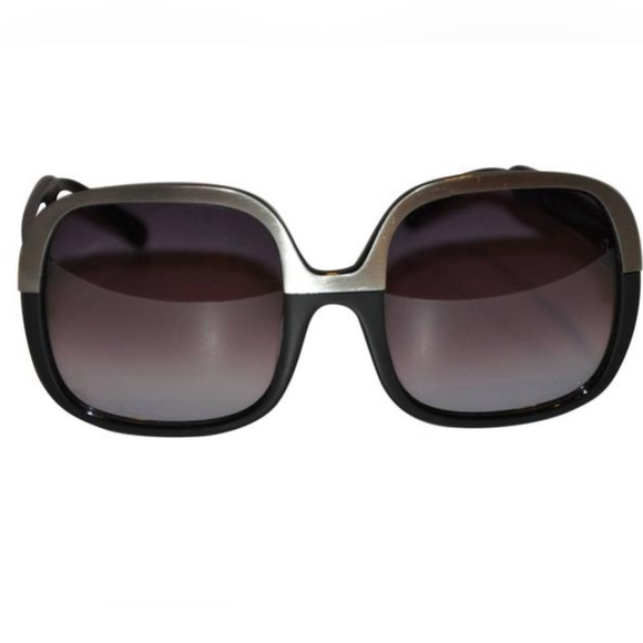 Phillip Lim Black Lucite & Stainless Steel Sunglasses - Picture 1 of 6
